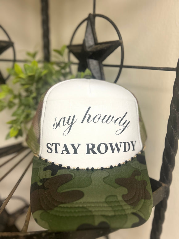 Stay Rowdy Trucker Hat