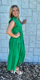 Kelly Green Midi Dress