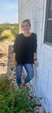 Black Oversized Blouse