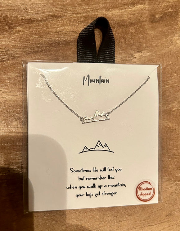 Mountain Silver Necklace