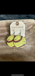 Softball Earrings