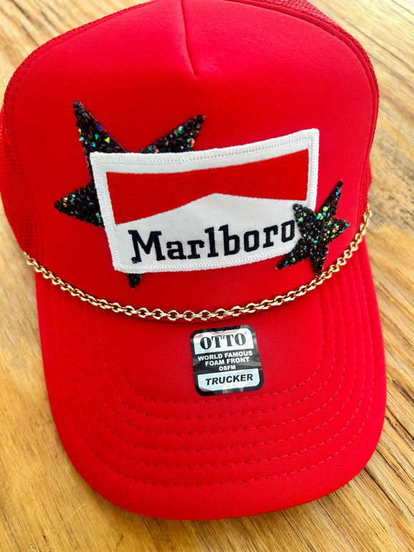 Red Marlboro Trucker Hat