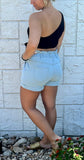 Denim Paperbag Shorts