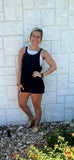 Black Pocket Romper