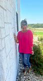 Pink Oversized Blouse