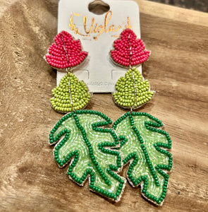 Palm Leaf Tier Earrings