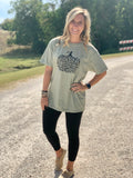 Leopard Pumpkin Oversized Tee