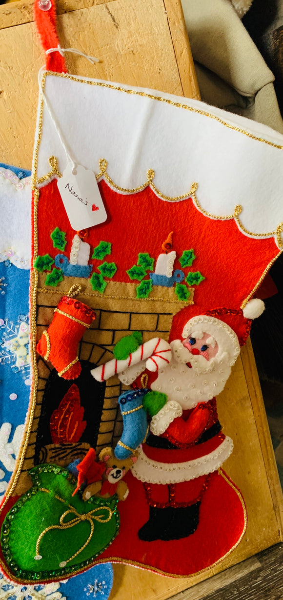 Handmade Santa Stocking