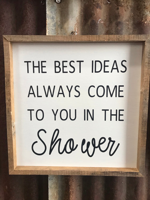 Shower Sign