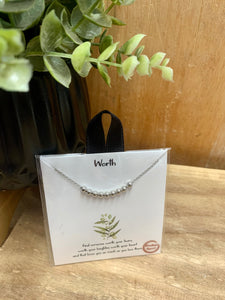 Worth Silver Necklace