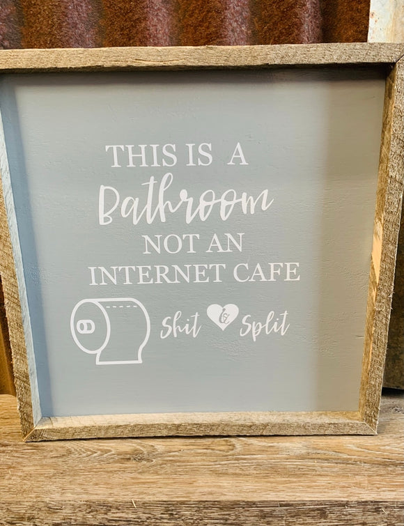 Internet Cafe Sign