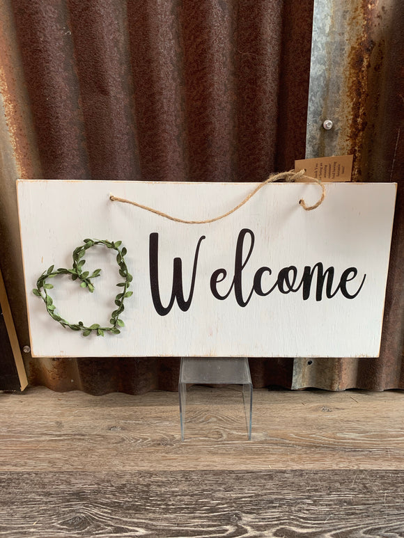 Welcome Hanging Sign