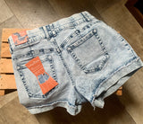 Indigo Poppy Bleached Shorts