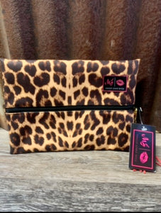 Exotica Leopard Makeup Junkie Bag