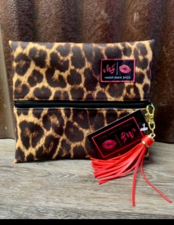 Exotica Leopard Makeup Junkie Bag