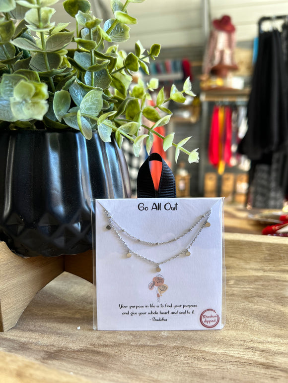 Go All Out Silver Necklace