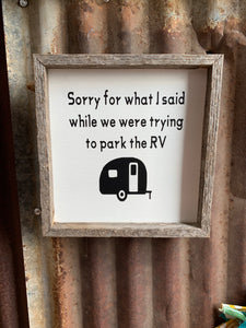 RV Sign