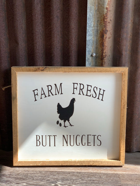 Butt Egg Sign