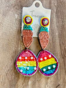 Triple Easter Earrings