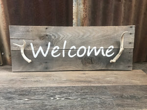 Welcome Horn Sign