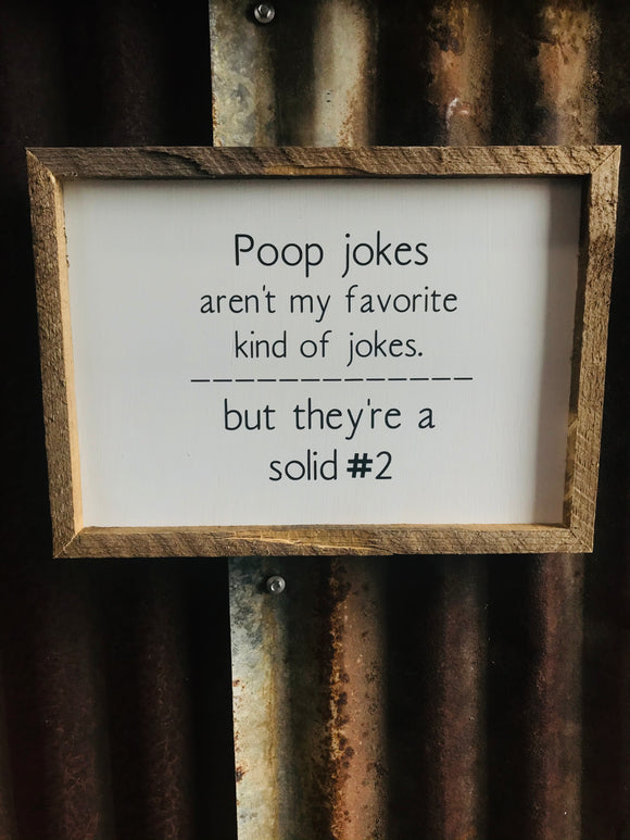 Poop Joke Sign