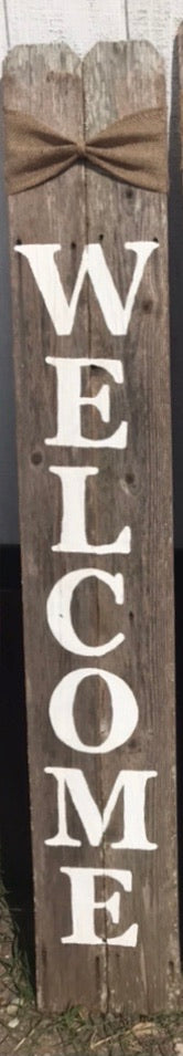 Barnwood Welcome Sign