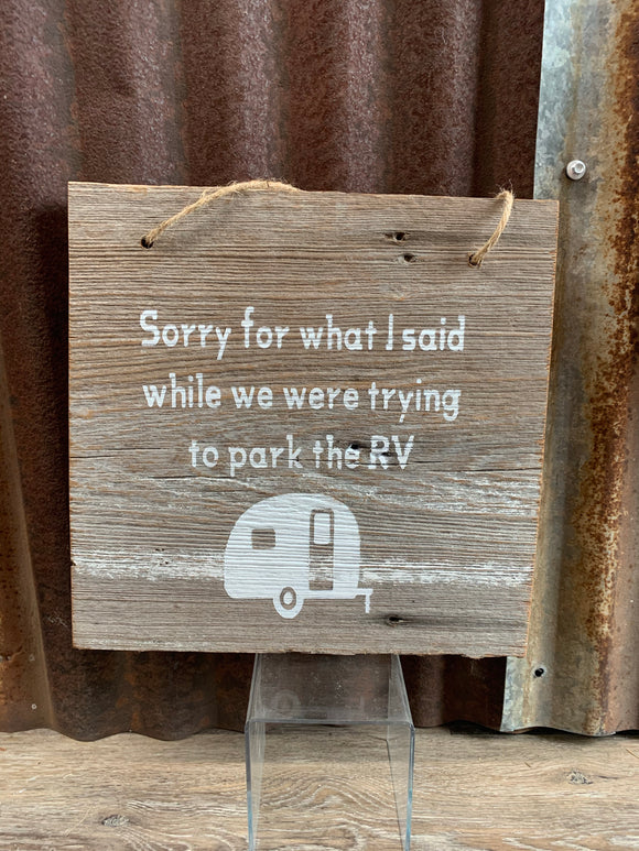 RV Sign